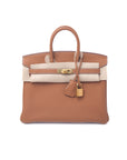 Birkin 25 Gold on Gold Togo D ** REMAINING **