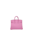 Birkin 25 Mauve Sylvester Rose Gold Hardware Swift Leather