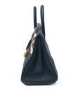 Birkin 25 Noir Gold Hardware Swift X