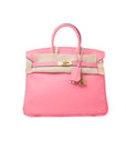 Birkin 25 Rose Azalee Gold Hardware Swift A