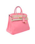 Birkin 25 Rose Azalee Gold Hardware Swift A