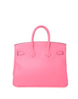 Birkin 25 Rose Azalee Palladium Hardware Swift A