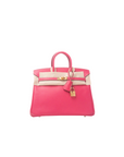 Birkin 25 Rose Tyrien Gold Hardware Epsom □Q