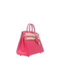 Birkin 25 Rose Tyrien Gold Hardware Epsom □Q