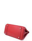 Birkin 25 Rouge Garance Palladium Hardware Epsom