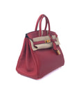 Birkin 25 Rouge Grenat Gold Hardware Swift X