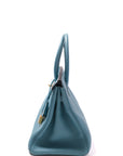 Birkin 30 Bleu Atoll Gold Hardware Togo