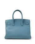 Birkin 30 Bleu Atoll Gold Hardware Togo