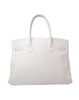 Birkin 30 Blanc Gold Hardware Clemence □J