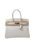 Birkin 30 Blanc Palladium Hardware Epsom □H