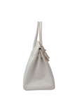 Birkin 30 Blanc Palladium Hardware Epsom □H