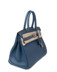 Birkin 30 Bleu Agate Palladium Hardware Epsom A