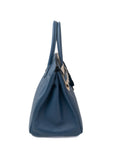 Birkin 30 Bleu Agate Palladium Hardware Epsom A