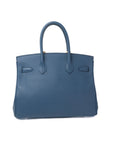 Birkin 30 Bleu Agate Palladium Hardware Epsom A