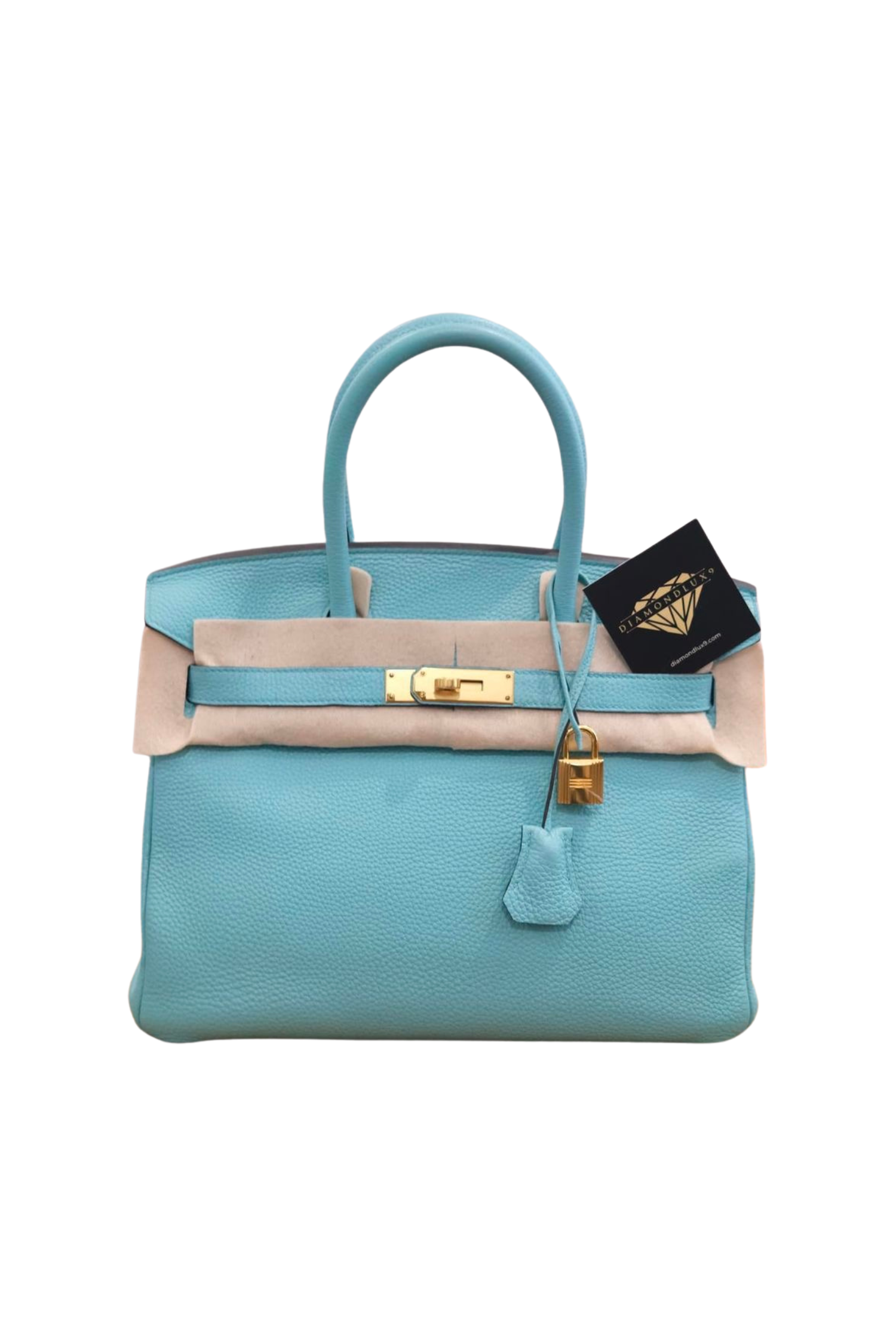 Birkin 30 Bleu Atoll Tiffany Blue Gold Hardware Togo T Diamondlux9 LLC