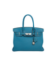 Birkin 30 Bleu Jean Palladium Hardware Togo