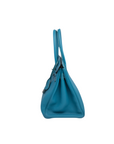 Birkin 30 Bleu Jean Palladium Hardware Togo