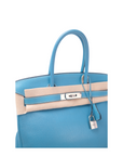 Birkin 30 Bleu Jean Palladium Hardware Togo □J