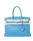 Birkin 30 Bleu Jean Palladium Hardware Togo □J