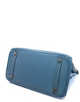 Birkin 30 Bleu Jean Palladium Hardware Epsom