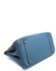 Birkin 30 Bleu Jean Palladium Hardware Epsom