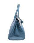 Birkin 30 Bleu Jean Palladium Hardware Epsom