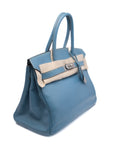 Birkin 30 Bleu Jean Palladium Hardware Epsom