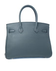 Birkin 30 Bleu Orage Gold Hardware Togo □R