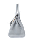 Birkin 30 Bleu Pale Palladium Hardware C