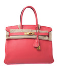Birkin 30 Bougainvillier Gold Hardware □N
