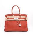 Birkin 30 Brique Palladium Hardware Togo □O
