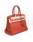 Birkin 30 Brique Palladium Hardware Togo □O
