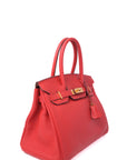 Birkin 30 Rouge Casaque Gold Hardware Togo