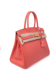 Birkin 30 Flamingo (Pink/Salmon) Gold Hardware Epsom □Q