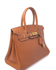 Birkin 30 Gold on Gold Swift □B