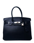Birkin 30 Indigo (Near Black) Palladium Hardware Chevre □I