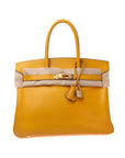 Birkin 30 Jaune Gold Hardware Epsom □H