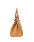 Birkin 30 Ostrich Light Brown Gold Hardware □N