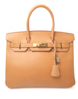Birkin 30 Vache Naturel Gold Hardware □J