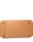 Birkin 30 Vache Naturel Gold Hardware □J