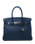 Birkin 30 Navy Palladium Hardware □M