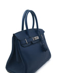 Birkin 30 Navy Palladium Hardware □M