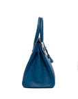 Birkin 30 Ostrich Bleu Mykonos Palladium Hardware □Q