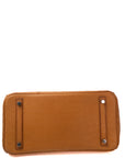 Birkin 30 Ostrich Gold Palladium Hardware X