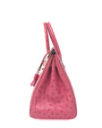 Birkin 30 Ostrich Rose Tyrien Palladium Hardware □M