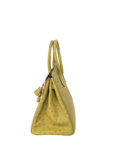 Birkin 30 Ostrich Vert Anis Palladium Hardware □J