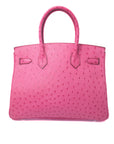 Birkin 30 Rose Tyrien Gold Hardware Ostrich □K