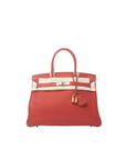 Birkin 30 Rouge Casaque Gold Hardware Togo □Q