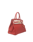 Birkin 30 Rouge Casaque Gold Hardware Togo □Q