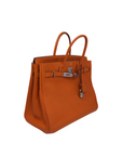 Birkin HAC 32 Orange Palladium Hardware Togo